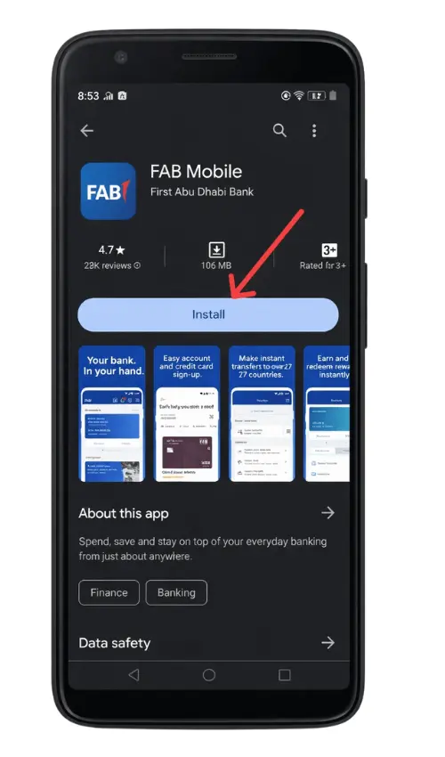 FAB Mobile App Download and Install