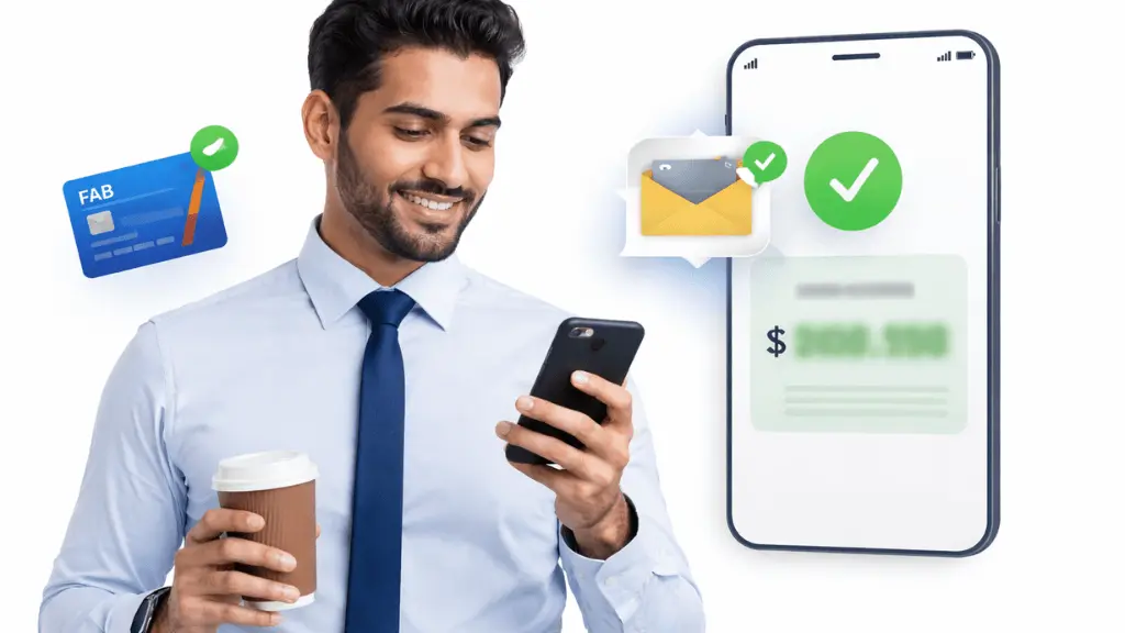 FAB Balance check using SMS Banking